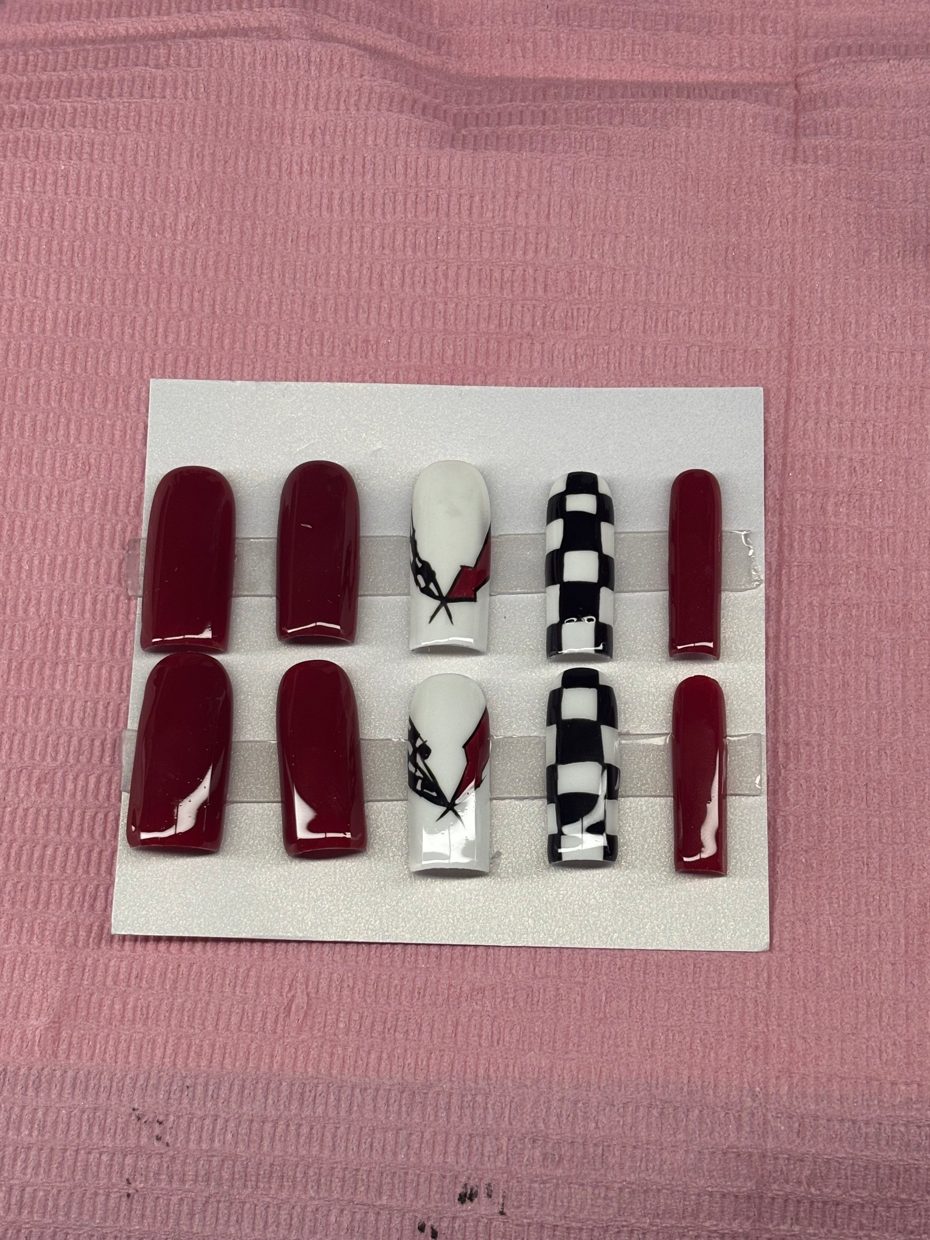 long corvette press on nails